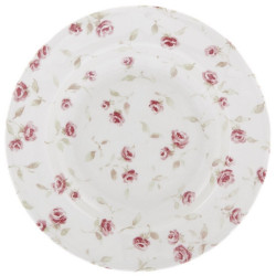 Piatto fondo serie Floret Blanc Mariclò