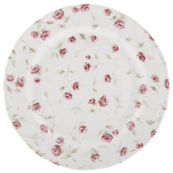 Piatto piano serie Floret di Blanc Mariclo