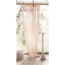 Tenda Blanc Mariclò 160x280 cm rosa, 100% lino