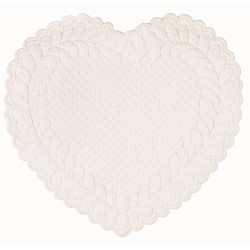 Tovaglietta a cuore avorio, Blanc Mariclò
