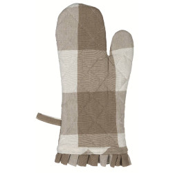Guantone beige a quadri Blanc Mariclò