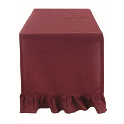 Runner con gala 8 cm Blanc Mariclò, bordeaux