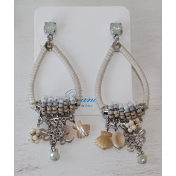 Orecchini Bianco bijoux, bianco