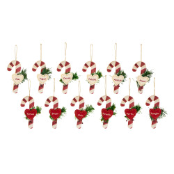 Decoro candy legno h12 cm Nuvole di stoffa