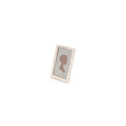 Porta foto rettangolare 10x15 resina shabby, Nuvole di stoffa