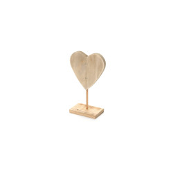 Cuore Piccolo legno Nuvole di stoffa