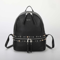 Zaino con borchie color nero, di Mimi Mua