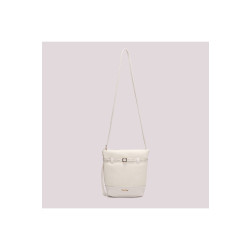 Borsa a tracolla con cinturino decorativo, Mimimuà, bianco