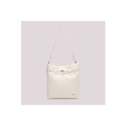Borsa a spalla con cinturino, Mimimuà, bianco