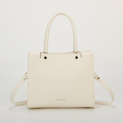 Borsa shopping ruvida bianco