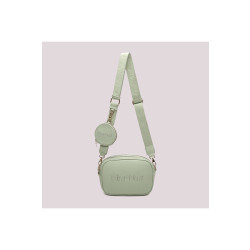 Borsa a tracolla con scritta Mimi Muà, verde acqua