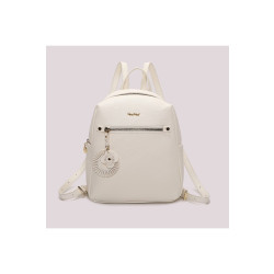 Zaino con charm a fiore, Mimi Muà, bianco