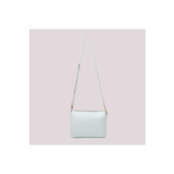 Borsa a tracolla con motivo ad onda, Mimimuà, celeste