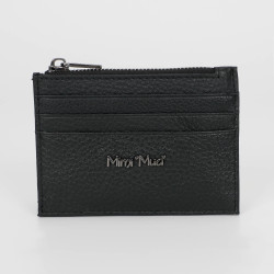 Portacarte in pelle con zip, di Mimi Mua