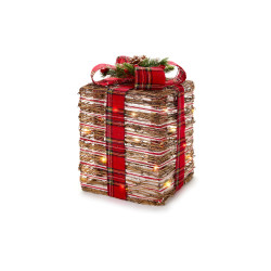 Pacco regalo decorativo con luci Nuvole di stoffa