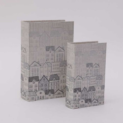Scatola libro Village 21x13x5 cm, Innovaliving