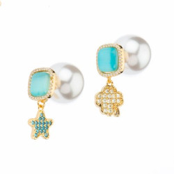 Orecchini in cat eye ice blue Barbieri Creazioni