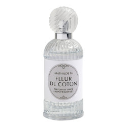Spray profumo per tessuti 75 ml, Mathilde m, profumazione Fleur de coton