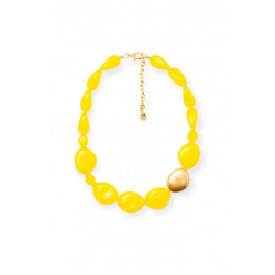 Collana gialla pepita oro Mya