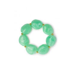 Bracciale pepite verde Mya