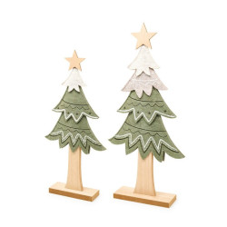 Albero di panno Grande con base di Nuvole di Stoffa
