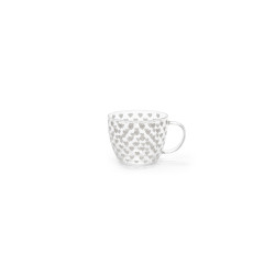 Tazza in vetro 2 pezzi, cuore, Nuvole di Stoffa
