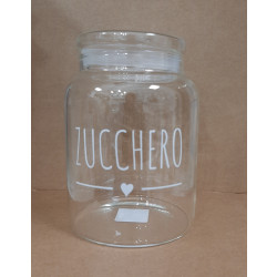 Barattolo zucchero 1300ml vetro borosilicato, Nuvole di stoffa